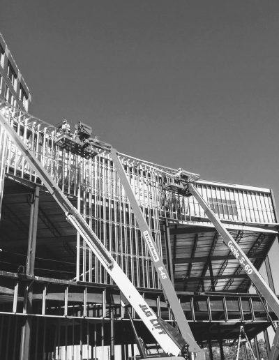 Construction, crane work, demolition, lighting demolition